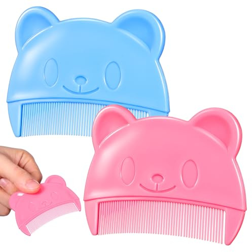 VALICLUD Baby Comb Toddler Boy Comb Fine Tooth for Newborns and Toddlers Cradle Cap Removal Portable Soft Plastic Grooming Tool for Baby Scalp and Hair
