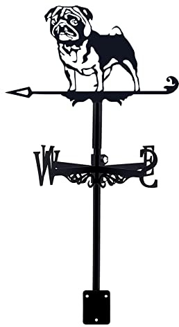 Einzigartige Wetterfahne aus Metall mit Dackel-Motiv und Rostschutzbeschichtung für die Gartendekoration im Freien