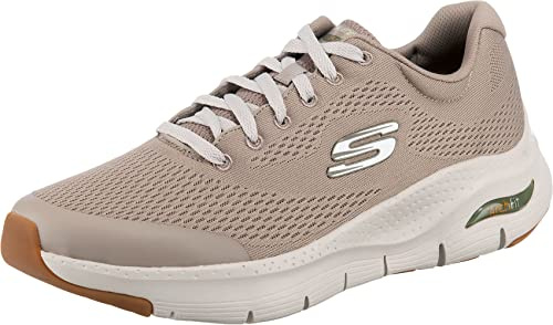 Skechers ARCH FIT, Sneaker para Hombre, Taupe Textile/Synthetic/Trim, 40 EU