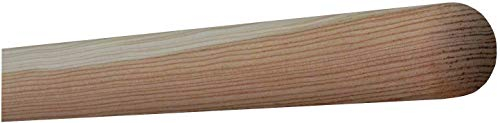 TIBU Lärche unbehandelt Holz Handlauf Geländer 30-500cm Wandhandlauf Wand Treppe, Länge: 3400 mm 340 cm 3,4 m und Enden: Halbkugel gefräst