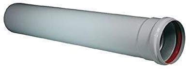 TUBO IN ALLUMINIO BIANCO CANNA FUMARIA diam. 80 mm X 0,50 MT STABILE