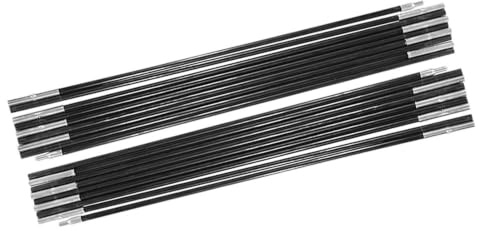 Alomejor Fiberglas Zeltstange Ersatz Set 4,9m f¨¹r Camping Zelte Au?enst¨¹tzstangen Kompatibel mit Standardzelten Zeltstangenersatz Ersatzstangen