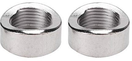 Écrou de capteur d'oxygène ， 2 pièces filetages en acier inoxydable courbe écrou cranté bonde capteur d'oxygène M18 X 1.5