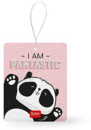 Legami - Profumatore per Auto, SOS Car Sweet Car, 6,8x8,5 cm, Tema Pantastic, Fragranza Vaniglia, Cartoncino Sagomato da Appendere allo Specchietto Retrovisore, Made in Italy