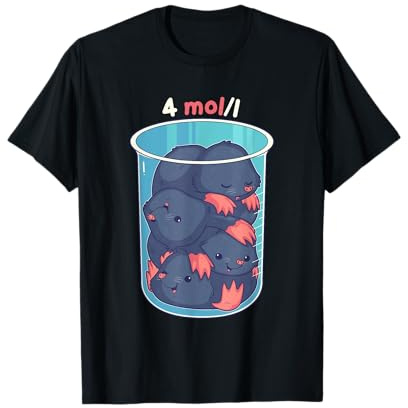 Funny Pun Mol per Litre Cute Moles Chemistry Science Pun T-Shirt