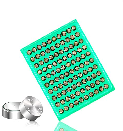 100 Pack LR41 AG3 1.5V Alkaline Button Cell Batteries | 384 392 SR41 SR736 Compatible, For Watches, For Toys, For Calculators