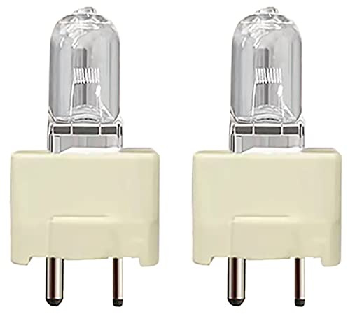 GY9.5 Halogen Light Bulb 100W Quartz Lamp 12V Tungsten Halogen Lamp JCD GY9.5 Bi-Pin Base for Kitchen Hood Landscape Lights Under Cabinet Puck Lights Microscope Endoscope 3000K Warm White Pack of 2