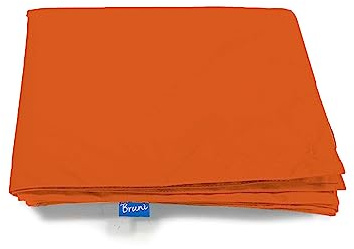 Bruni Funda intercambiable para puf – Funda para todos los pufs rectangulares de 180 x 140 cm XXL, material impermeable, adecuado para interiores y exteriores, extremadamente resistente (naranja)