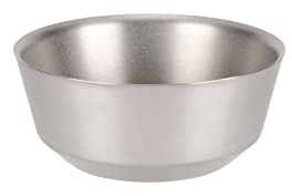 Snow Peak Double Wall Titanium Bowl 600ml, Grey, Ultralight Japanese Titanium Mug for Camping & Outdoors