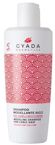 GYADA COSMETICS, Shampoo Modellante Ricci, per Capelli Ricci e Mossi, 99% Ingredienti Naturali, Detersione Delicata, Azione Idratante, Elasticizzante, Anticrespo, Con Aloe Vera e Olio di Argan, 250 ml