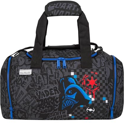 McNeill Star Wars Darth Vader Sporttasche Kinder & Fans – Offizielle Star Wars Sporttasche mit Nassfach & Schuhfach – Coole Tasche für Schule, Sport und Freizeit