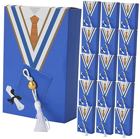 LABRIMP 25er Boxen Schubladenbox Pralinenschachtel Glückwunsch Grad Bonbonschachtel Süßigkeitenhalter Schachteln Zum Verpacken Grad-cap-box Geschenktasche Papier Europäischer Stil Student