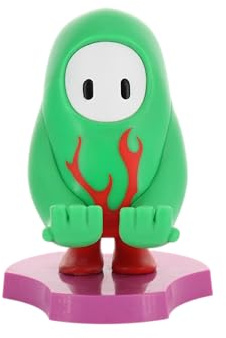 Cableguys Minis Fall Guys Hot Rod Flames Support Telephone et Socle pour écouteurs - Gamer Accessoire pour Setup Gaming et Chambre, Support Smartphone et Petits appareils, Deco Bureau Gaming