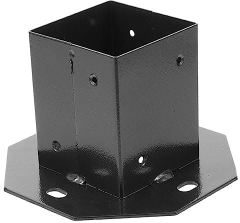Gadpiparty Briefkastenpfostenschutz Aus Metall Und Holz Für Terrassenpfosten Und Zaunpfosten Stabile Basis Und Abdeckung Langlebig Und Robust Für Haus Und Garten
