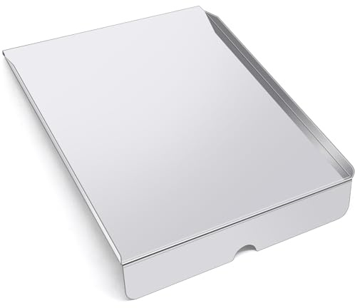 Hiorucet BAC-012 Plateau d'égouttement Pièces de rechange pour grille de fumoir à granulés Traeger, Traeger Pro Series 22, Lil' Tex Elite, Lil' Tex Pro et Newer Lil' Tex. Inox BAC012 Traeger Drip Pans