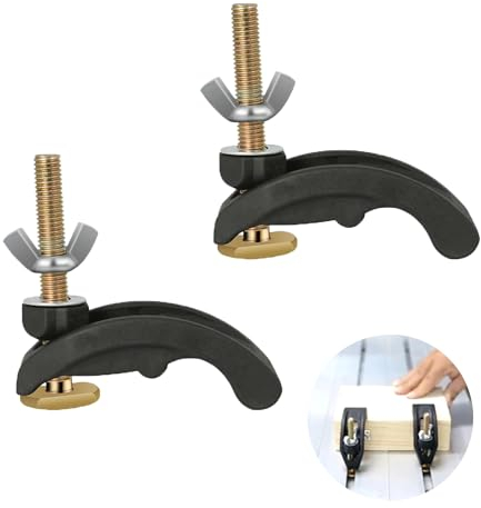 2 Piezas Abrazaderas de Sujeción en T，Juego de Abrazadera de Sujeción Rápida de Metal，M8 T-ranura de la abrazadera rápida，para Herramienta de Madera con Ranura en T，para Madera T Track ​Herramientas