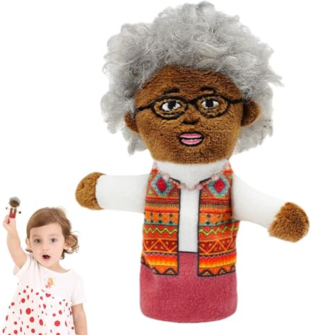 Handpuppen mit Geschichtenfingern, Fingerpuppen aus Plüsch – Spielzeug für Familienpuppen – Afrikanische Fingerspitzenpuppe für Familien-Fingerspitzen, für Zubehör