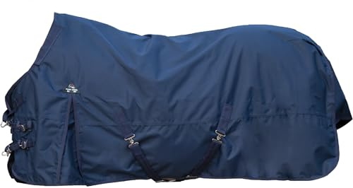 HKM Kombi 2 Weidedecke mit Clip in System , Dunkelblau, 135
