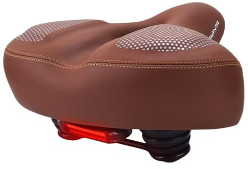 ErgoSoft - Fahrradsattel Ergonomischer, stoßdämpfend, wasserabweisend und atmungsaktiv - Breiter, bequemer Fahrradsitz für alle Terrains