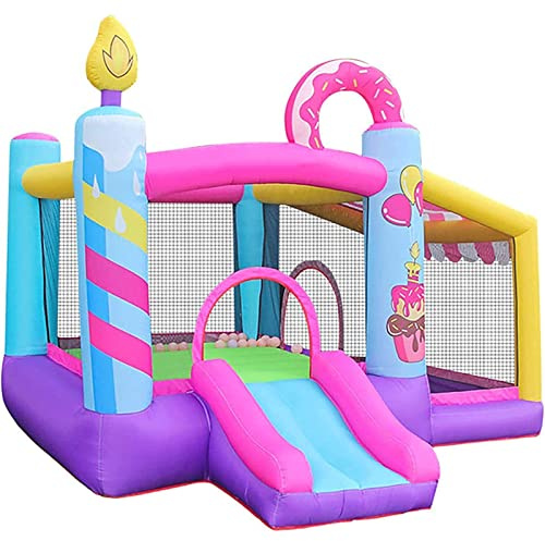 YKMYXZ， Entretenimiento Casa de rebote inflable Instalaciones de juego Castillo hinchable Sala de salto espaciosa Rápido y conveniente