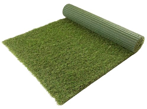 Primaflor Kunstrasen Cyprus 47mm | 4,00m x 3,00m | UV-stabil & wasserdurchlässig | weicher Rasenteppich | für Garten, Terrasse & Balkon | Tierfreundlich