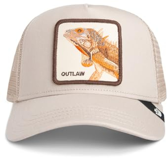 Goorin Bros. Trucker Cap Outlaw Lizard Biscuit Taupe, Size:OneSize