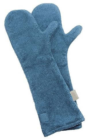 DIKACA Super Thick Microfiber Pet Cleaning Glove for Dogs and Horses Ultra Absorbent Water-absorbing Drying Mitt for Puppy Grooming and Outdoor Use Random Color Random Color