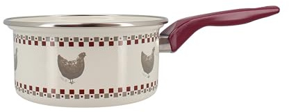 Menastyl 3645457 - Cazuela gallina 18 cm de acero esmaltado