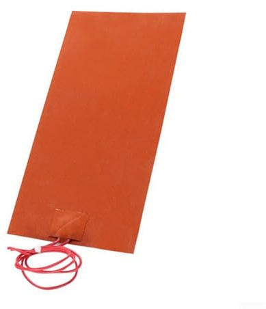 Honseadek 5V 80W Waterproof Silicone Heating Pad Hot Plate Heater Electric Heating Pad 100x200mm Soft Rubber For Automotive Fuel Tank Battery Insulation