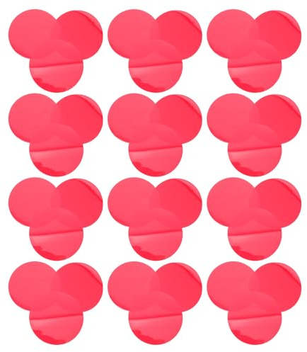 Hemobllo Film Correcteur de Couleur Rouge Noble 70mm, 50 Pièces, Autocollants pour Lampes D'ambiance Lumière Chaude, Gels Transparents pour Éclairage Vidéo, Filtres LED Stroboscopiques