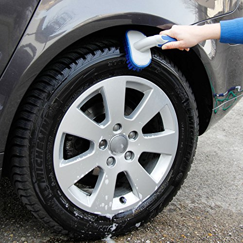 MICHELIN 92560 Reifenbürste mit Ergonomisch Geformten, Rutschhemmender Griff