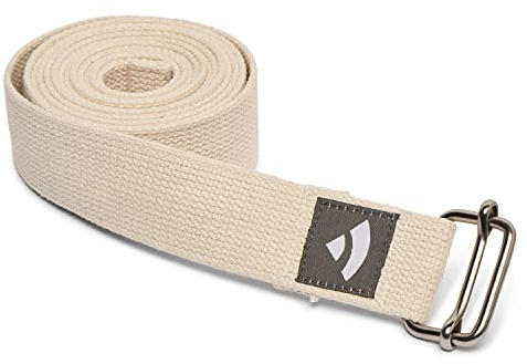 Ceinture de Yoga Asana en coton avec boucle de serrage en métal, accessoire de yoga pratique, outil de base pour les débutants et non débutants