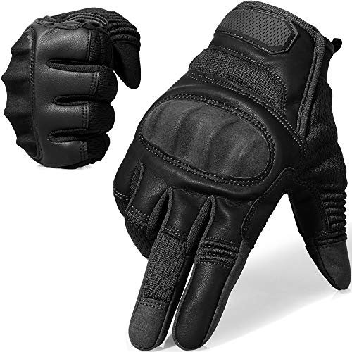 WTACTFUL Gants flexibles pour écran tactile pour moto, cyclisme, VTT, moto, équitation, course, camping, escalade, randonnée, chasse, travail, gants de sport, taille XL, noir
