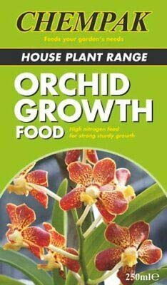 Chempak Orchid Fertiliser Growth Formula Feed High Nitrogen 12 x 250ml Packs by Thompson and Morgan