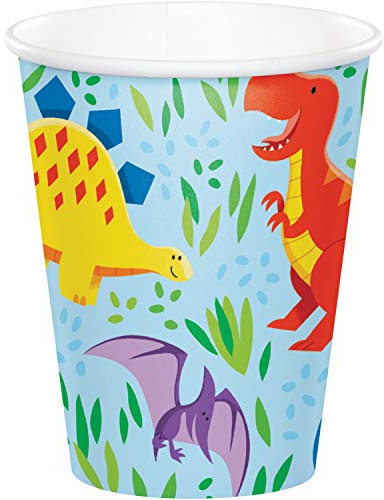 Dinosaur Theme Paper Cups - 8 Pcs