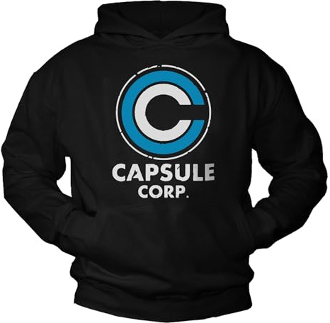 Makaya Dragon Logo Sweat Shirt à Capuche Homme - Capsule Hoodie Sweatshirt Pull Noir Cadeau Original Enfant Carcon Fille XXL