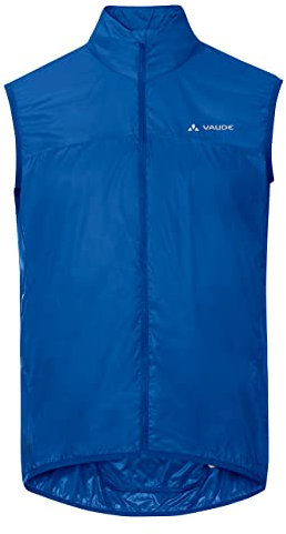 VAUDE Cykelväst Matera Air Vest, ultralätt vindväst cykling män, vattenavvisande väst vägcykel män, vindtät sportväst reflekterande