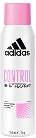 adidas, Control Deodorante Spray Anti-traspirante Donna, 48 Ore di Protezione, Formula Vegana e Senza Alcol, 150ml