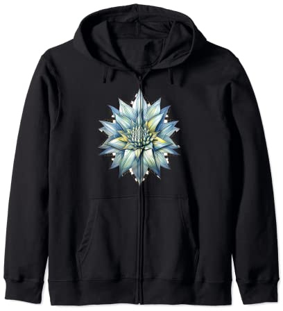 Agave Americana Century Plant Maguey American Aloe Succulent Zip Hoodie
