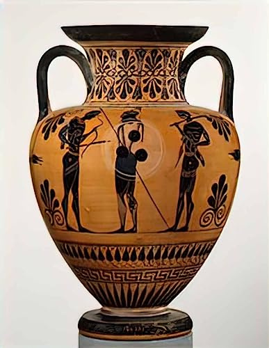 Ancient Greek Photo A4 terracotta neck amphora jar 530 1