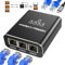 Oblinple Switch Ethernet 1 a 4, 1000Mbps LAN Splitter RJ45 con Cable de Alimentación Tipo C, Gigabit Conmutador de Red 4 Puertos, Multiplexor Divisor Internet para Ordenador, Router, TV Digital, Hub