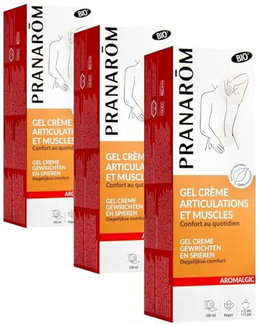 PRANARÔM - Aromalgic - Gel Crème Articulations - À Base d'Huiles Essentielles Bio HECT - Confort Au Quotidien - 100 ml