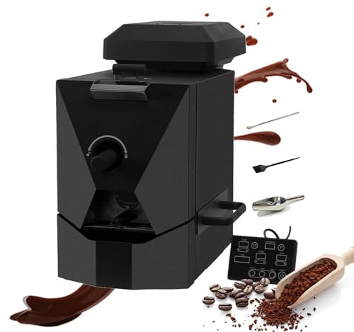 WhAeoy 400g Coffee Bean Roaster, Automatic Coffee Bean Roasting Machine, 3 Roasting Programs+ 9 Baking Curves, with Smoke Filter/Chaff Collector, for Home Coffee Shops Restaurant,A
