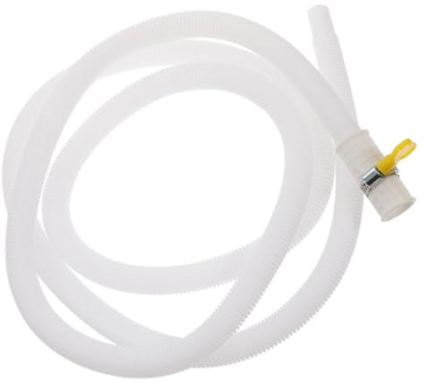 KITANDOVE Portable Drain Hose 1m Long Air Conditioning Drain Pipe with Clamp Easy Install for Units