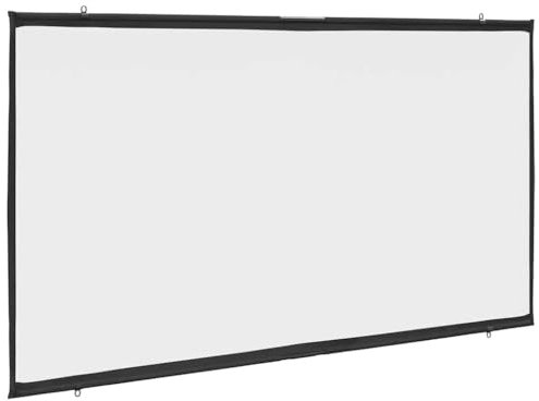 vidaXL Schermo di Proiezione da Parete 100 Pollici 16:9, schermo del proiettore, schermo manuale del proiettore, schermo di presentazione dell'ufficio