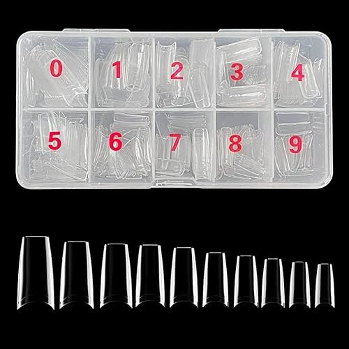 500 pcs Capsules Faux Ongles Transparente - Offre Déstockage