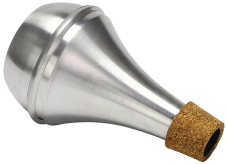 FUTUREORYY Gerader Trompetendämpfer mit Kork aus Aluminiumlegierung Leichter Mute Effekt für Musiker für Heimübungen und Üben im Geteilten Raum