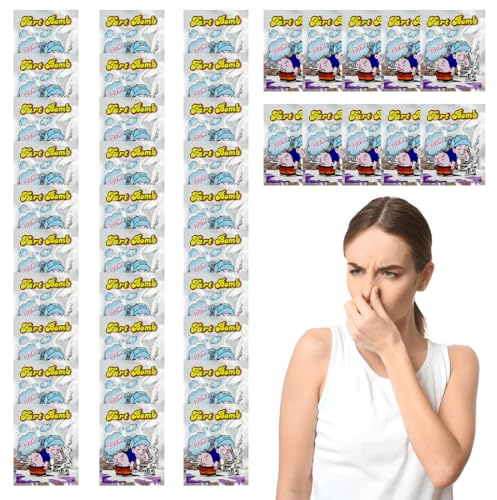 KOQAIIZ 40 Piezas Bombas Fétidas Extremadamente Apestosas, Bombas Fetidas Super Potentes, Bombas de Pedos, Maloliente Pedo Bolsa, Artículo de Broma Divertido para Fiesta