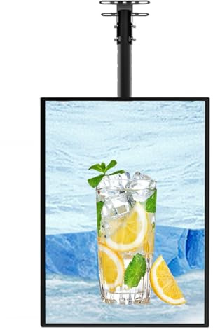 LED Menu Light Box – Display da parete per ristoranti, bar e saloni – Cartellone pubblicitario 3D ad alta luminosità, 2,1 mm di spessore, in lega di alluminio, uso commerciale, nero
