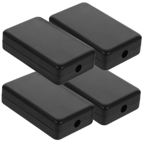 CIYODO Plastic Electrical Junction Box Weatherproof Project Box Outdoor Cable Junction Enclosure Pcb Wiring Case 60x36x16mm 4pcs Black